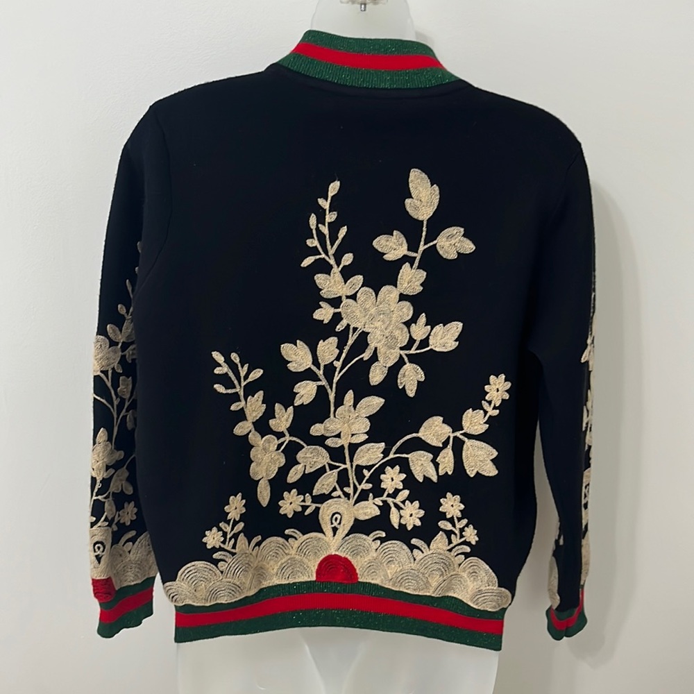 Embroidered baseball style jacket - Picture 6 of 8
